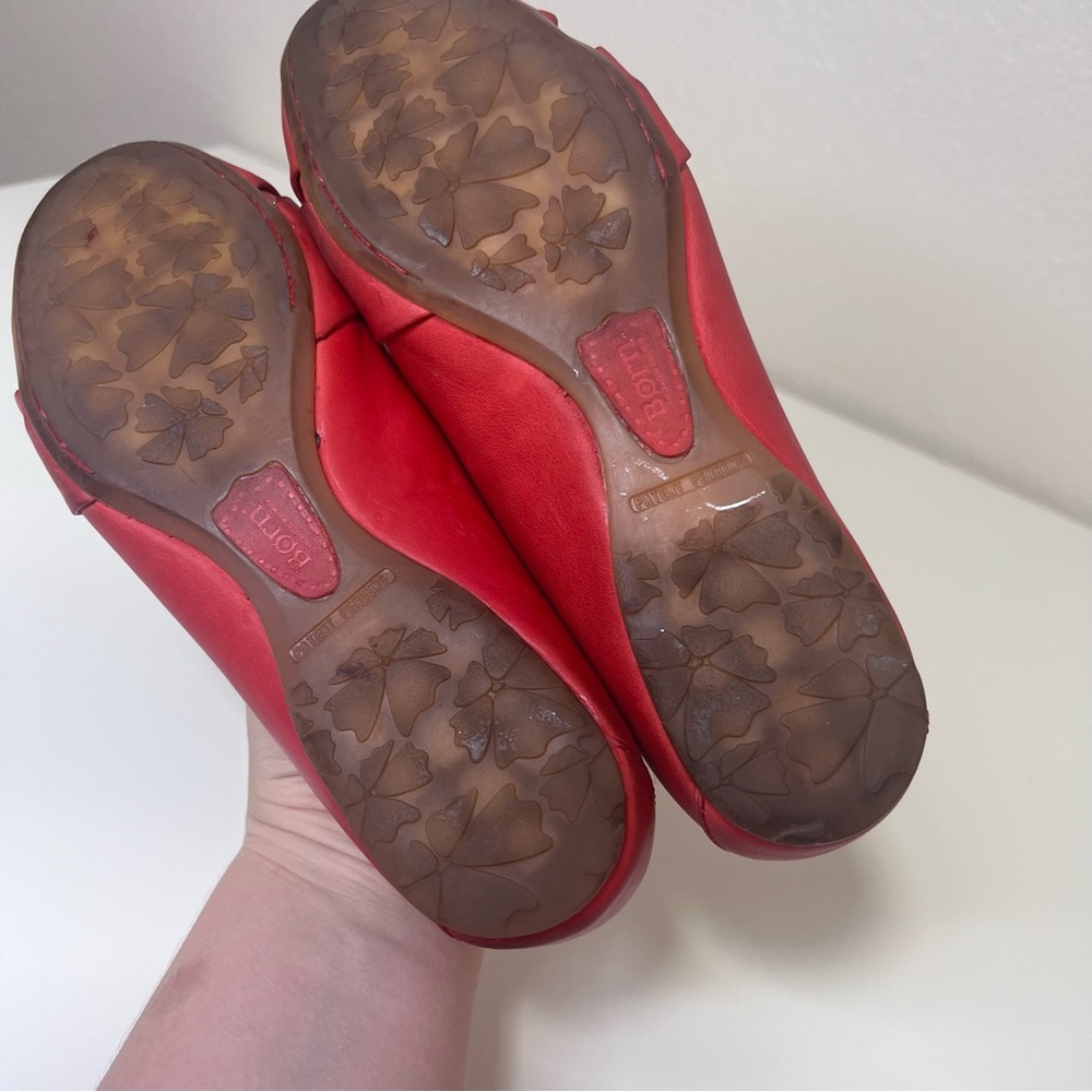 Born Lilly red Twist Leather Ballet Flats - Picture 7 of 7